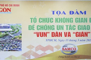 Tổ chức không gian đô thị hợp lý trong vấn đề "vun" dân và "giãn" dân để chống ùn tắc giao thông